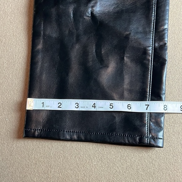 AGOLDE Black Recycled Leather Blend Black Pants- 28 - Picture 9 of 12